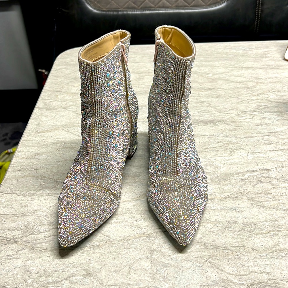 ❌SOLD❌ Betsy Johnson Rhinestone boots